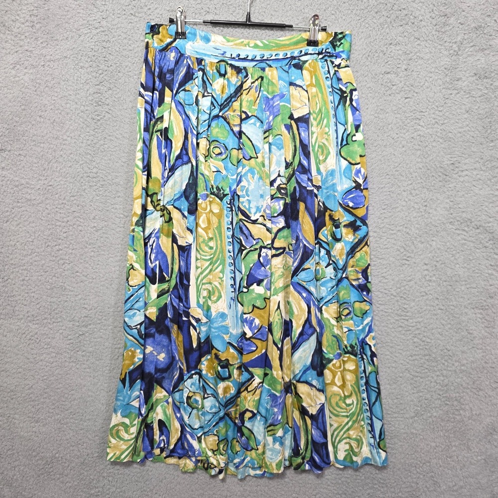 Elliott Lauren Skirt Floral Maxi Midi Print Cottagecore Prairie Flowy Boho Sz 16